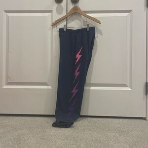 Small Aviator Nation lightning bolt sweatpants